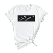 Load image into Gallery viewer, Delta Gamma T-shirt - Dee Gee (DG) Black Box Tee - Kite and Crest
