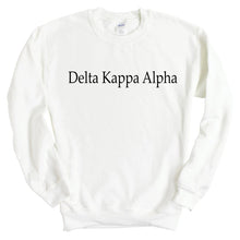 Load image into Gallery viewer, Delta Kappa Alpha Clean and Simple Sweatshirt - Fraternity Crewneck Sweatshirt - Kite and Crest