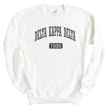 Load image into Gallery viewer, Delta Kappa Delta Athletic Crewneck Sweatshirt - Kite and Crest