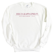 Load image into Gallery viewer, Delta Kappa Epsilon Old Fashioned Vintage Sweatshirt - Fraternity Crewneck Sweatshirt - Kite and Crest