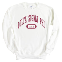 Load image into Gallery viewer, Delta Sigma Phi Sweatshirt - Delta Sig Large Athletic Crewneck Sweatshirt - Kite and Crest