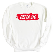 Load image into Gallery viewer, Delta Sigma Phi Sweatshirt - Delta Sig Red Slash Crewneck Sweatshirt - Kite and Crest