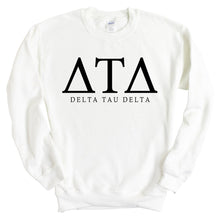 Load image into Gallery viewer, Delta Tau Delta Sweatshirt - Delt Fraternal Block Crewneck Sweatshirt - Kite and Crest