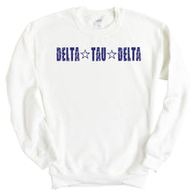 Load image into Gallery viewer, Delta Tau Delta Sweatshirt - Delt Fraternal Star Crewneck Sweatshirt - Kite and Crest