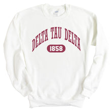 Load image into Gallery viewer, Delta Tau Delta Sweatshirt - Delt Large Athletic Crewneck Sweatshirt - Kite and Crest