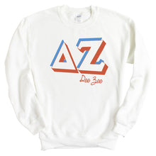 Load image into Gallery viewer, Delta Zeta Sweatshirt - Dee Zee (DZ) American Colored Crewneck Sweatshirt - Kite and Crest