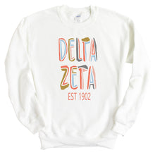 Load image into Gallery viewer, Delta Zeta Sweatshirt - Dee Zee (DZ) Cooper Crewneck Sweatshirt - Kite and Crest