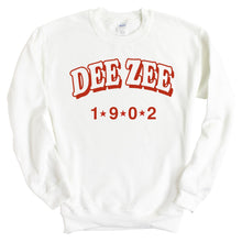 Load image into Gallery viewer, Delta Zeta Sweatshirt - Dee Zee (DZ) Red Arch Crewneck Sweatshirt - Kite and Crest