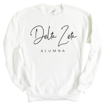 Load image into Gallery viewer, Delta Zeta Sweatshirt - Dee Zee (DZ) Sorority Alumna Crewneck Sweatshirt - Kite and Crest