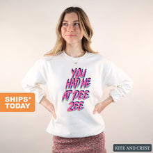 Load image into Gallery viewer, Delta Zeta Sweatshirt | DZ You Had Me At Crewneck Sweatshirt | Delta Zeta Sorority Gift Idea - Kite and Crest