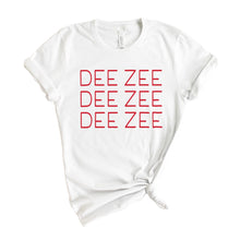 Load image into Gallery viewer, Delta Zeta T-Shirt | DZ Red and Stacked Shirt | Delta Zeta Sorority Gift Idea - Kite and Crest
