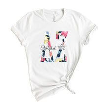 Load image into Gallery viewer, DZ Delta Zeta Floral Block Sorority T-Shirt - Kite and Crest