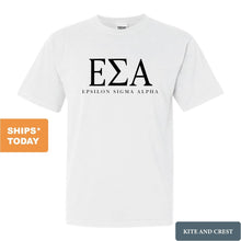 Load image into Gallery viewer, Epsilon Sigma Alpha Classic Comfort Colors T-Shirt - Kite and Crest