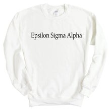 Load image into Gallery viewer, Epsilon Sigma Alpha Clean and Simple Sweatshirt - Fraternity Crewneck Sweatshirt - Kite and Crest