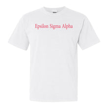 Load image into Gallery viewer, Epsilon Sigma Alpha Simply Me Comfort Colors T-Shirt - Kite and Crest