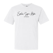 Load image into Gallery viewer, Epsilon Sigma Alpha Sorority Alumna Comfort Colors T-Shirt - Kite and Crest