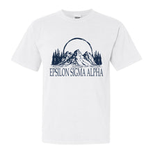 Load image into Gallery viewer, Epsilon Sigma Alpha Weekend in the Mountains Comfort Colors T-Shirt - Kite and Crest