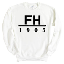 Load image into Gallery viewer, Farmhouse Black Letter Sweatshirt - Fraternity Crewneck Sweatshirt - Kite and Crest