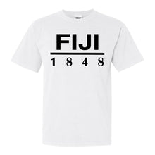 Load image into Gallery viewer, FIJI Comfort Colors T-Shirt - FIJI Black Letters Shirt - Kite and Crest