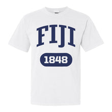 Load image into Gallery viewer, FIJI Comfort Colors T-Shirt - FIJI Fraternal Arch Shirt - Kite and Crest