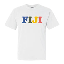 Load image into Gallery viewer, FIJI Comfort Colors T-Shirt - FIJI Retro Letters Shirt - Kite and Crest