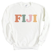 Load image into Gallery viewer, FIJI Sweatshirt - FIJI Bright and Colorful Crewneck Sweatshirt - Kite and Crest