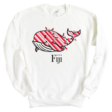 Load image into Gallery viewer, FIJI Sweatshirt - FIJI Red Whale Crewneck Sweatshirt - Kite and Crest