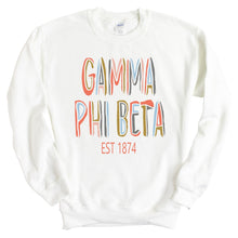 Load image into Gallery viewer, Gamma Phi Beta Sweatshirt - GPHI (Gamma Phi) Cooper Crewneck Sweatshirt - Kite and Crest