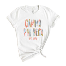 Load image into Gallery viewer, Gamma Phi Beta T-shirt - Gamma Phi (GPHI) Cooper Tee - Kite and Crest