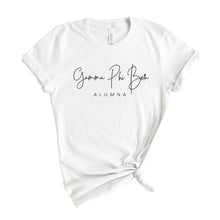 Load image into Gallery viewer, Gamma Phi Beta T-shirt - Gamma Phi (GPHI) Sorority Alumna Tee - Kite and Crest