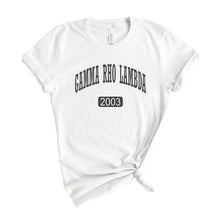 Load image into Gallery viewer, Gamma Rho Lambda Athletic T-shirt - Kite and Crest