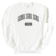 Load image into Gallery viewer, Gamma Sigma Sigma Athletic Crewneck Sweatshirt - Kite and Crest