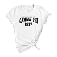 Load image into Gallery viewer, GPHI Gamma Phi Beta Established Sorority T-Shirt - Kite and Crest