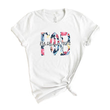 Load image into Gallery viewer, GPHI Gamma Phi Beta Floral Block Sorority T-Shirt - Kite and Crest