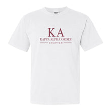 Load image into Gallery viewer, Kappa Alpha Order Comfort Colors T-Shirt - KA Basic Lined Shirt - Kite and Crest
