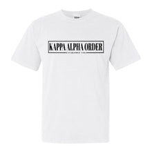 Load image into Gallery viewer, Kappa Alpha Order Comfort Colors T-Shirt - KA Fraternal Block Shirt - Kite and Crest