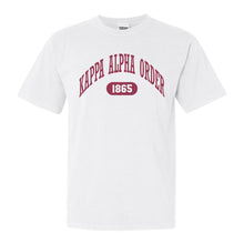 Load image into Gallery viewer, Kappa Alpha Order Comfort Colors T-Shirt - KA Large Athletic Shirt - Kite and Crest