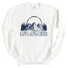 Load image into Gallery viewer, Kappa Alpha Order Sweatshirt - KA Epic Mountains Crewneck Sweatshirt - Kite and Crest