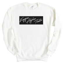 Load image into Gallery viewer, Kappa Alpha Theta Sweatshirt - Theta Black Box Crewneck Sweatshirt - Kite and Crest