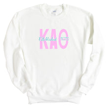 Load image into Gallery viewer, Kappa Alpha Theta Sweatshirt - Theta Bright Retro Crewneck Sweatshirt - Kite and Crest