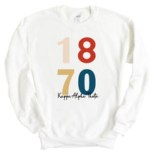 Load image into Gallery viewer, Kappa Alpha Theta Sweatshirt | Theta Colorful Year Crewneck Sweatshirt | Kappa Alpha Theta Sorority Gift Idea - Kite and Crest