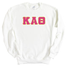 Load image into Gallery viewer, Kappa Alpha Theta Sweatshirt - Theta Cute Letters Crewneck Sweatshirt - Kite and Crest