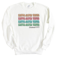 Load image into Gallery viewer, Kappa Alpha Theta Sweatshirt - Theta Stencil Crewneck Sweatshirt - Kite and Crest