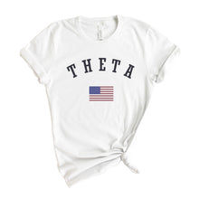 Load image into Gallery viewer, Kappa Alpha Theta T-shirt - Theta USA Tee - Kite and Crest
