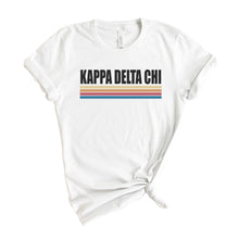 Load image into Gallery viewer, Kappa Delta Chi Colorful Stripes T-shirt - Kite and Crest
