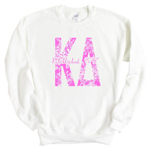 Load image into Gallery viewer, Kappa Delta Pink Floral Sorority Crewneck Sweatshirt - Kite and Crest