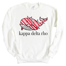 Load image into Gallery viewer, Kappa Delta Rho Red Whale Sweatshirt - Fraternity Crewneck Sweatshirt - Kite and Crest