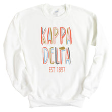 Load image into Gallery viewer, Kappa Delta Sweatshirt - KD Cooper Crewneck Sweatshirt - Kite and Crest