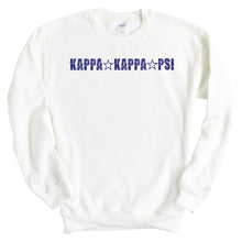 Load image into Gallery viewer, Kappa Kappa Psi Fraternal Star Sweatshirt - Fraternity Crewneck Sweatshirt - Kite and Crest