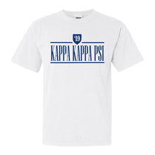 Load image into Gallery viewer, Kappa Kappa Psi Shield Comfort Colors T-Shirt - Fraternity Tee - Kite and Crest